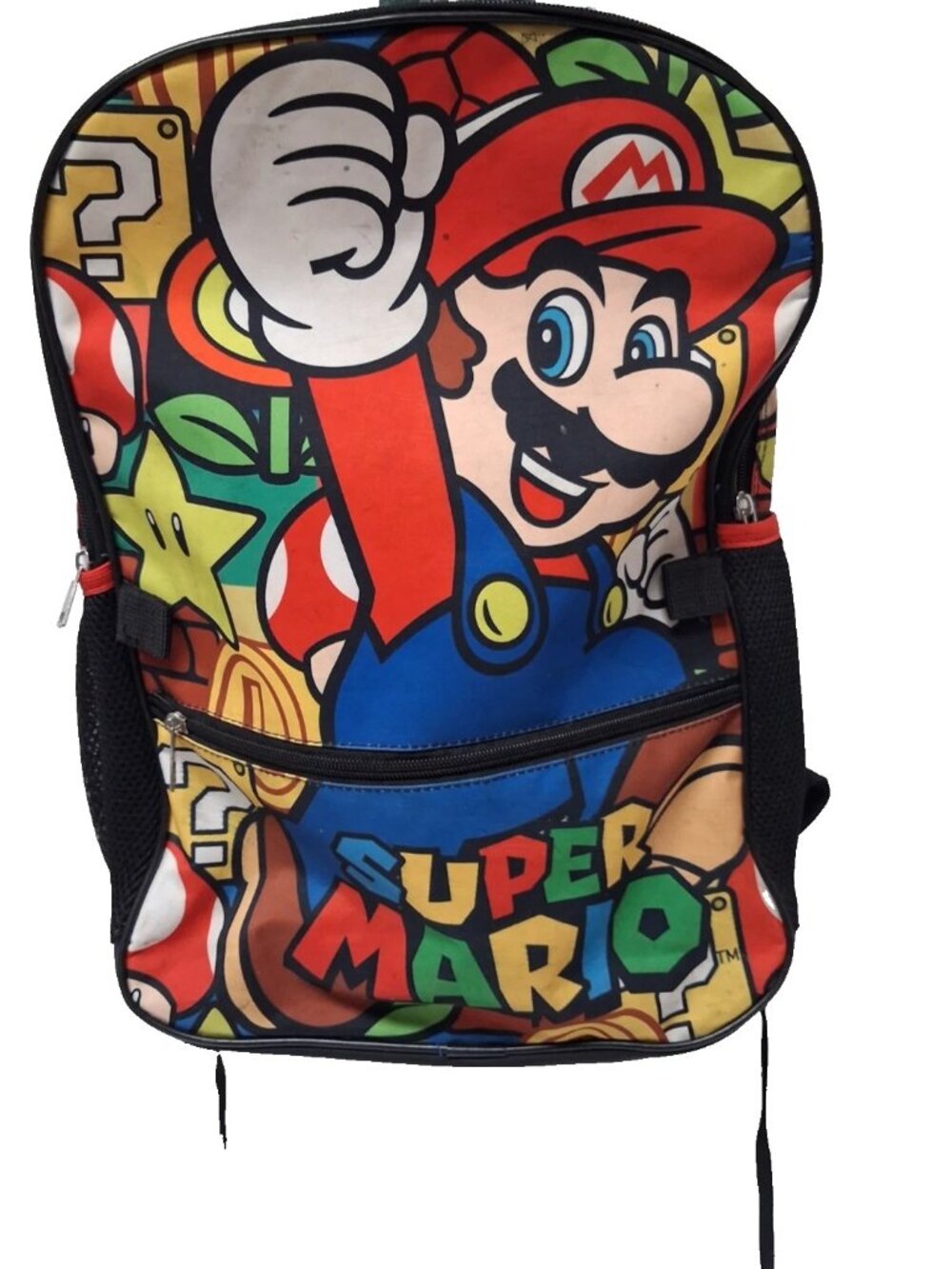 Nintendo Super Mario Ready Set Go Backpack 17x12